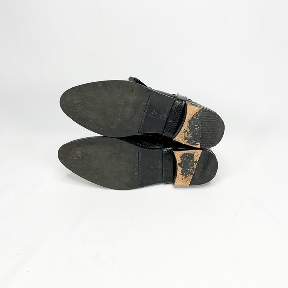 FREDA SALVADOR Croc-Embossed Kiltie Chelsea Boots - Picture 10 of 10